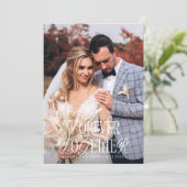 Forever Together  Elegance Trouwfoto Aankondiging (Staand voorkant)