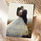 Forever Together huwelijksaankondiging Folie Uitnodiging