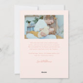 Forever Us Script Peach Valentine Photo Feestdagenkaart (Achterkant)