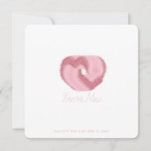 Forever van mij - Minimale roze Valentijnkaart