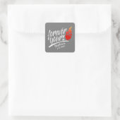 Forever Votre Nom Personnalisé Valentine | Sticker (Sac)