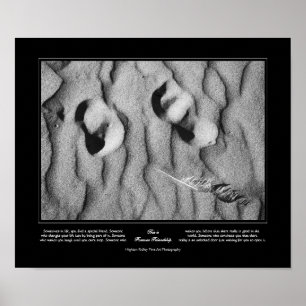 Forever vriendschap, tijdelijk canvas, fijne kunst poster