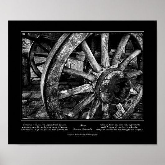 Forever vriendschap,  Wagon Wheel Poster (Voorkant)