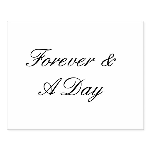 Forever Wedding Quote Rubberstempel (Afrduk)