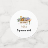 Forever Wild Birthday Table Confetti (Petit recto)