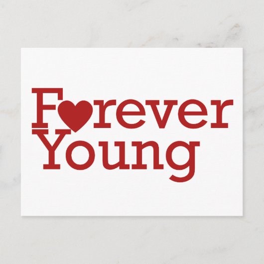 Forever Young Briefkaart (Voorkant)