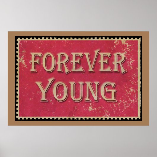 FOREVER YOUNG POSTER (Voorkant)
