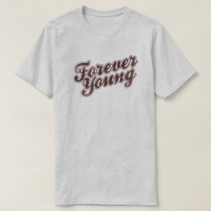 Forever Young Retro jaren 80 Grafische Pop Cultuur T-shirt