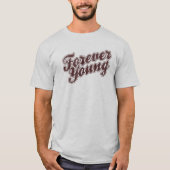 Forever Young Retro jaren 80 Grafische Pop Cultuur T-shirt (Voorkant)