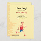 Forever Young Senior Citizen Invitation d'annivers (Devant / Derrière)