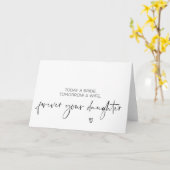 Forever Your Daughter Wedding Kaart Bruiden Ouders (Gele Bloem)