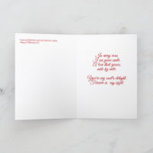 'Forever Your Valentine' Folded Greeting Card Kaart (Binnen)