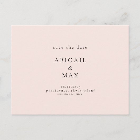 Forever Yours foto bruiloft Briefkaart Bewaar de d (Voorkant)