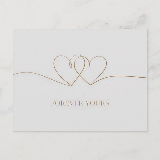 Forever Yours: Intertwined Hearts Design Briefkaart (Voorkant)