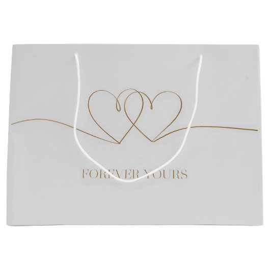 Forever Yours: Intertwined Hearts Design Groot Cadeauzakje (Voorkant)