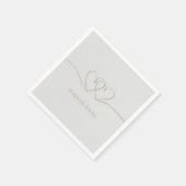 Forever Yours: Intertwined Hearts Design Servet (Hoek)