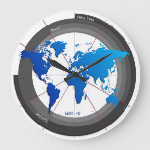 Forex Markets Timezone Clock GMT +0 Grote Klok