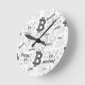 Forex, Money, Euro, Dollar, Bitcoin blocchain Ronde Klok (Hoek)