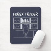 Forex Trader Funny Logo Muismat (Met muis)