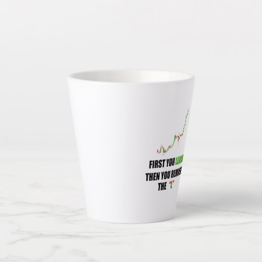 Forex Trader Mindset Latte Mug (Devant)