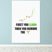Forex Trader Mindset toile étirée Impression (Insitu (Plancher de Bois))