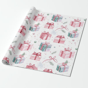 Forfait cadeau de Noël rose Vintage Papier d'envel