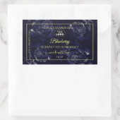 Forfait Floral Étiquette bleu foncé Rose Logo (Sac)