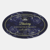 Forfait Floral Étiquette bleu foncé Rose Logo (Devant)