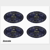 Forfait Floral Étiquette bleu foncé Rose Logo (Feuille)