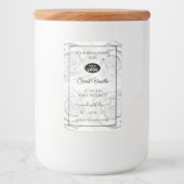 Forfait Floral noir et blanc Étiquette Logo (Devant)