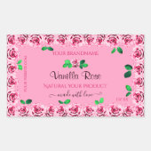 Forfait Floral Pink Étiquette Flower Roses (Devant)