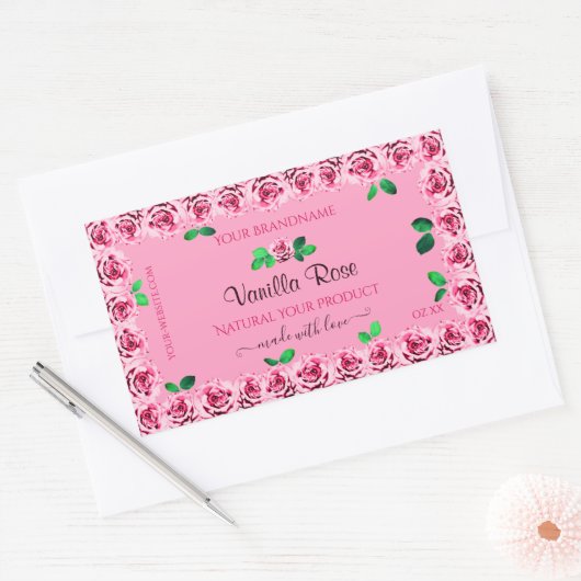 Forfait Floral Pink Étiquette Flower Roses (Enveloppe)