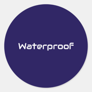 Forfait Water Proof Blue White Étiquette Splash Fr