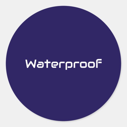 Forfait Water Proof Blue White Étiquette Splash Fr (Devant)
