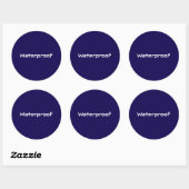 Forfait Water Proof Blue White Étiquette Splash Fr (Feuille)