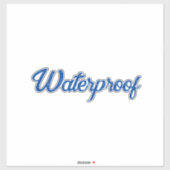 Forfait Water Proof Splash Free Étiquette Blue Cla (Feuille)