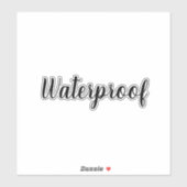 Forfait Water Proof Splash Free Étiquette Simple 2 (Feuille)