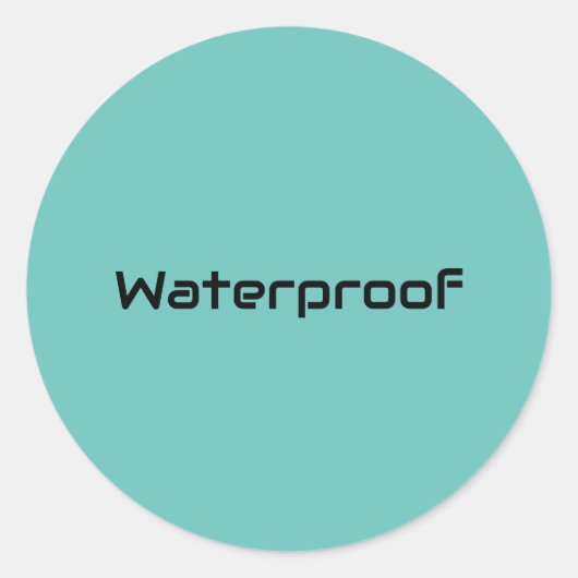 Forfait Water Proof Turquoise Blue Étiquette Splas (Devant)