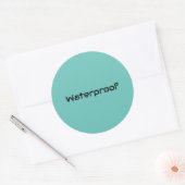 Forfait Water Proof Turquoise Blue Étiquette Splas (Enveloppe)