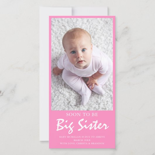 Forfaitaire aankondigingskaart aankondiging (Voorkant)