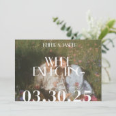 Forfaitaire aankondigingskaart aankondiging (Staand voorkant)