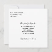 Forfaitaire aankondigingskaart aankondiging (Achterkant)