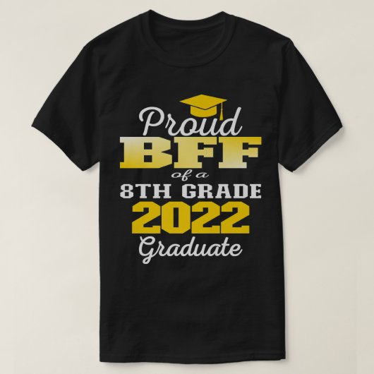 Forfaitaire school van de 2022 8e graad Afstuderen T-shirt (Design voorkant)