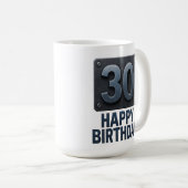 Forgé à 30 ans : Mug d'anniversaire industriel (Devant droit)