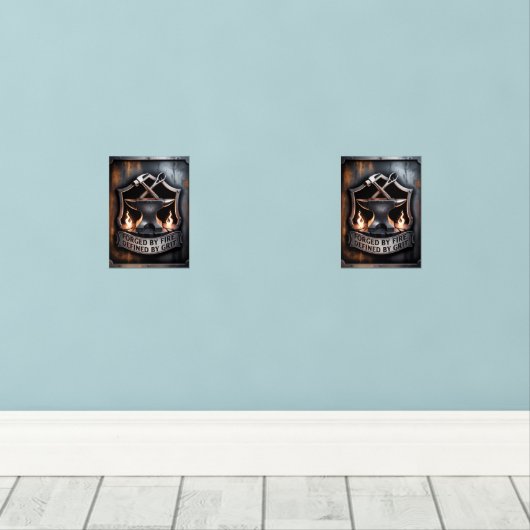 Forged by Fire – Blacksmith Emblem (Parquet)