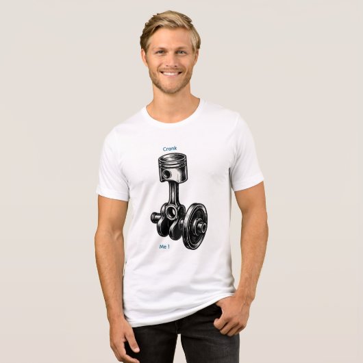 Forged Motion: het hart van de macht Tri-Blend Shirt (Voorkant volledig)