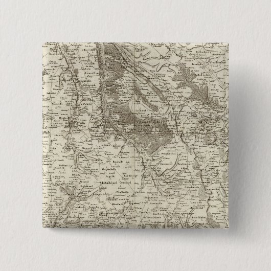 Forges, Neufchatel Vierkante Button 5,1 Cm (Voorkant)