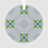 Forget-Me-Not Floral Acrylic Ornament (achterkant)