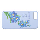 Forget-Me-Not Flower en Inspirerend Quote Case-Mate iPhone Case (Achterkant (Horizontaal))
