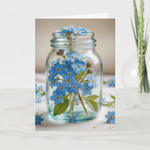 Forget-Me-Not Flowers om aan je te denken Kaart